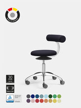 Lade das Bild in den Galerie-Viewer, LÖFFLER aogo - der bewegliche ergonomische Sitzhocker mit Rückenlehne