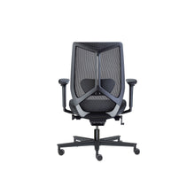 Lade das Bild in den Galerie-Viewer, Bürodrehstuhl MESH_UP Netzrücken schwarz, 4F Armlehnen