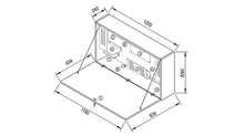 Lade das Bild in den Galerie-Viewer, Mini Office Wandschreibtisch klappbar