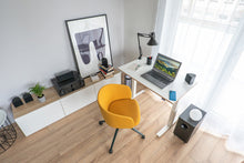 Lade das Bild in den Galerie-Viewer, MiniFlex Compact Drive Arbeitstisch mit motorischer Höhenverstellung weiß, klappbar