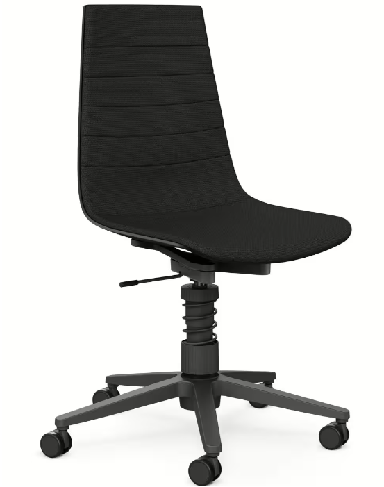 Aeris Linu Task Drehstuhl 3D-Federbein Sitzschalenfarbe schwarz