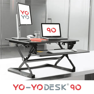 Yo-Yo DESK 90 – Sitz-Steh Schreibtischaufsatz