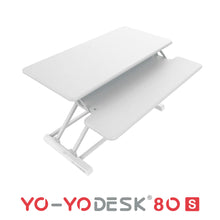 Lade das Bild in den Galerie-Viewer, Yo-Yo DESK 80-S [Slim] | Höhenverstellbarer Schreibtisch Aufsatz | schlanke Steh-Sitz Lösung | Für alle Arbeitsplätze geeignet

